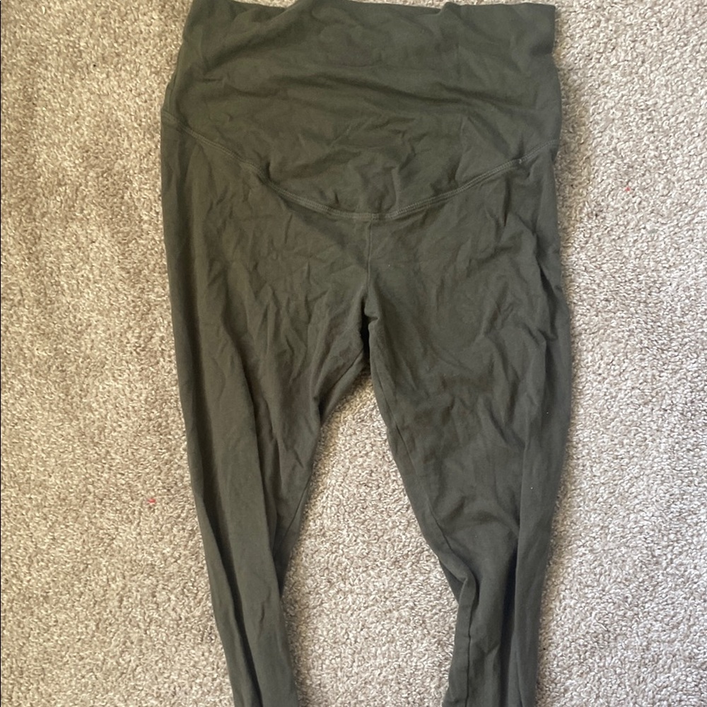Old Navy Women's Maternity Olive Green Leggings